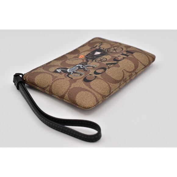 Coach Halloween Wristlet Cards ID Signature Skeleton Pumpkin Horse Carriage 2023 - Picture 7 of 12